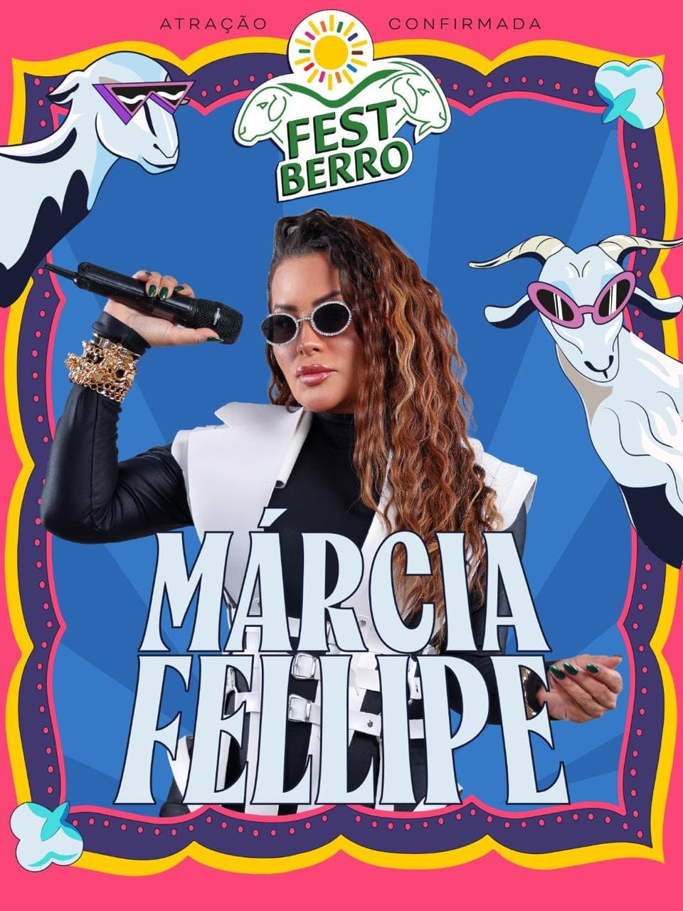 Pôster oficial de Márcia Fellipe no FestBerro 2026