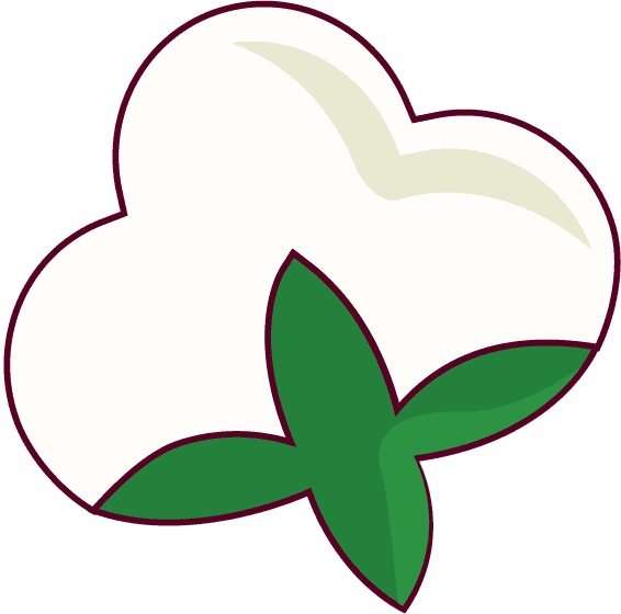 Ilustração oficial de flor de algodão
