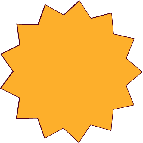 Selo decorativo sunburst FestBerro